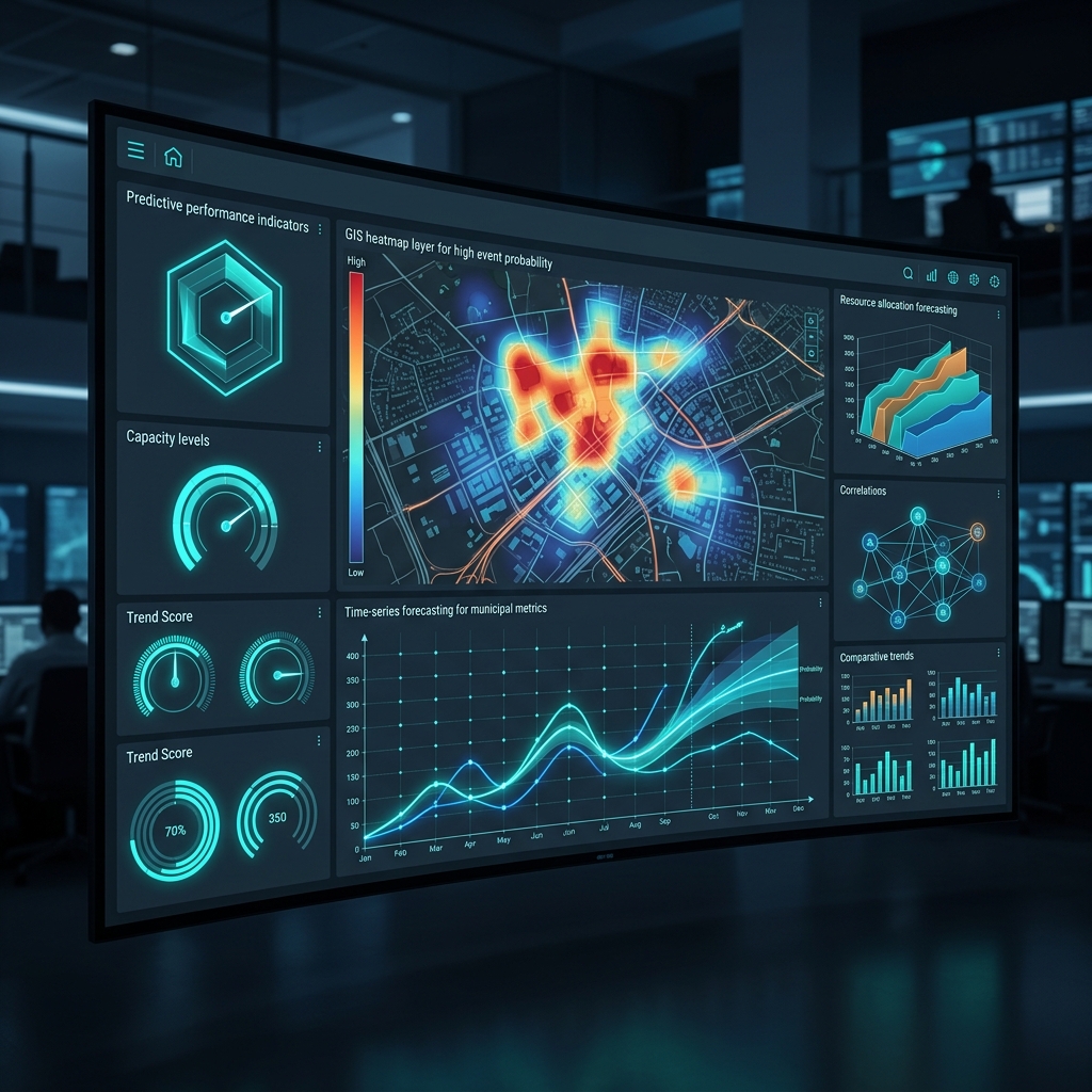 AI Predictive Modeling Analytics Dashboard Mockup