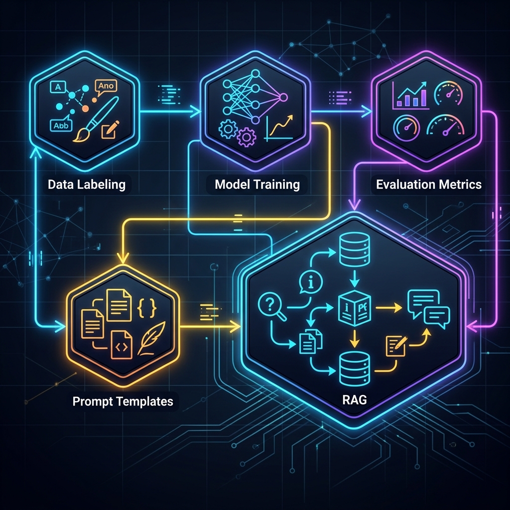 AI Neural Workflow Pipeline Node Diagram